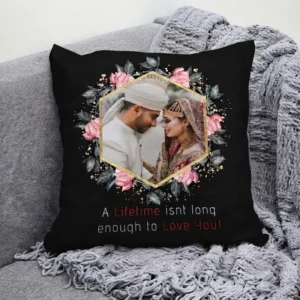 Life Time LOVE Black Cushion