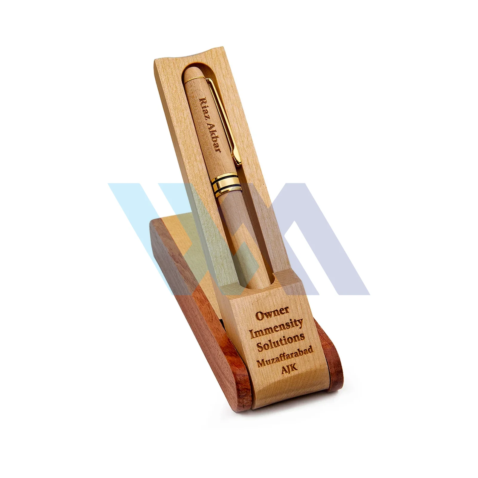 Luxury wooden pen with engraved name, personalized gift box for doctors, engineers, advocates, teachers, and fathers