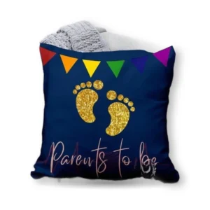 WM Parent To Be printed cushion baby announcement gift